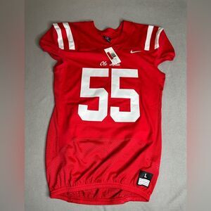 NWT 2018 RARE NIKE SAMPLE AUTHENTIC PRO CUT OLE MISS FOOTBALL JERSEY MEN'S SZ L